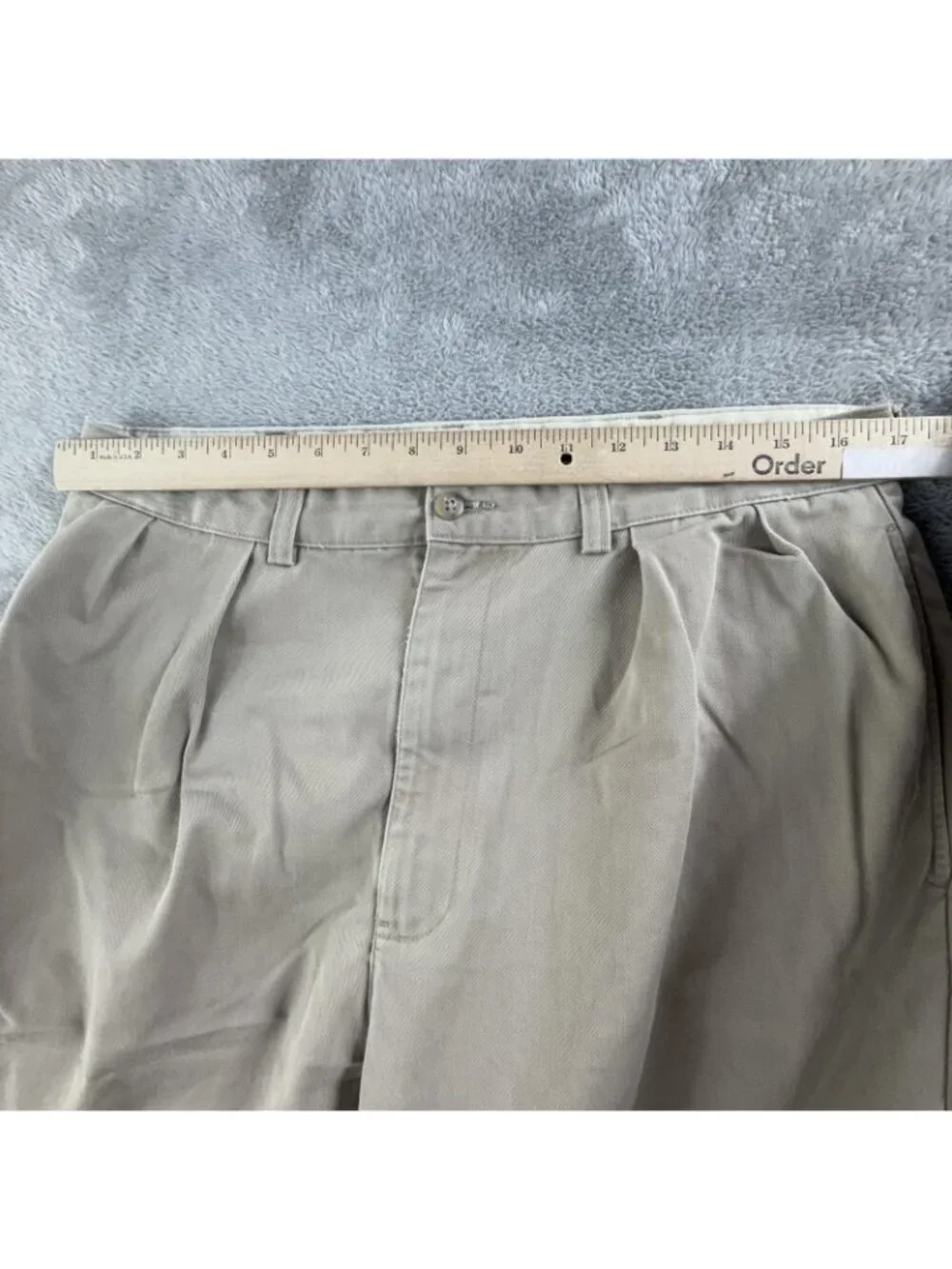 Polo Ralph Lauren Pants Mens 34x30 Beige Classic Fit Pleated Polo Chino Preppy
